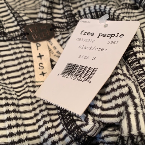 NWT - Free People Jacquard Stripe Crop Tank Top - Picture 8 of 9